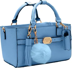 CRS Cross Rink Side Tote & Style Set - Accessory Skate Bag for Figure Skating, Roller, Ballet, Dance, Cheer, Tennis. (Blue-Sky, Rink Side Tote & Style Set)