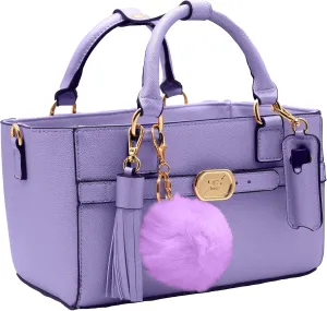 CRS Cross Rink Side Tote & Style Set - Accessory Skate Bag for Figure Skating, Roller, Ballet, Dance, Cheer, Tennis. (Purple-Lavender, Rink Side Tote & Style Set)
