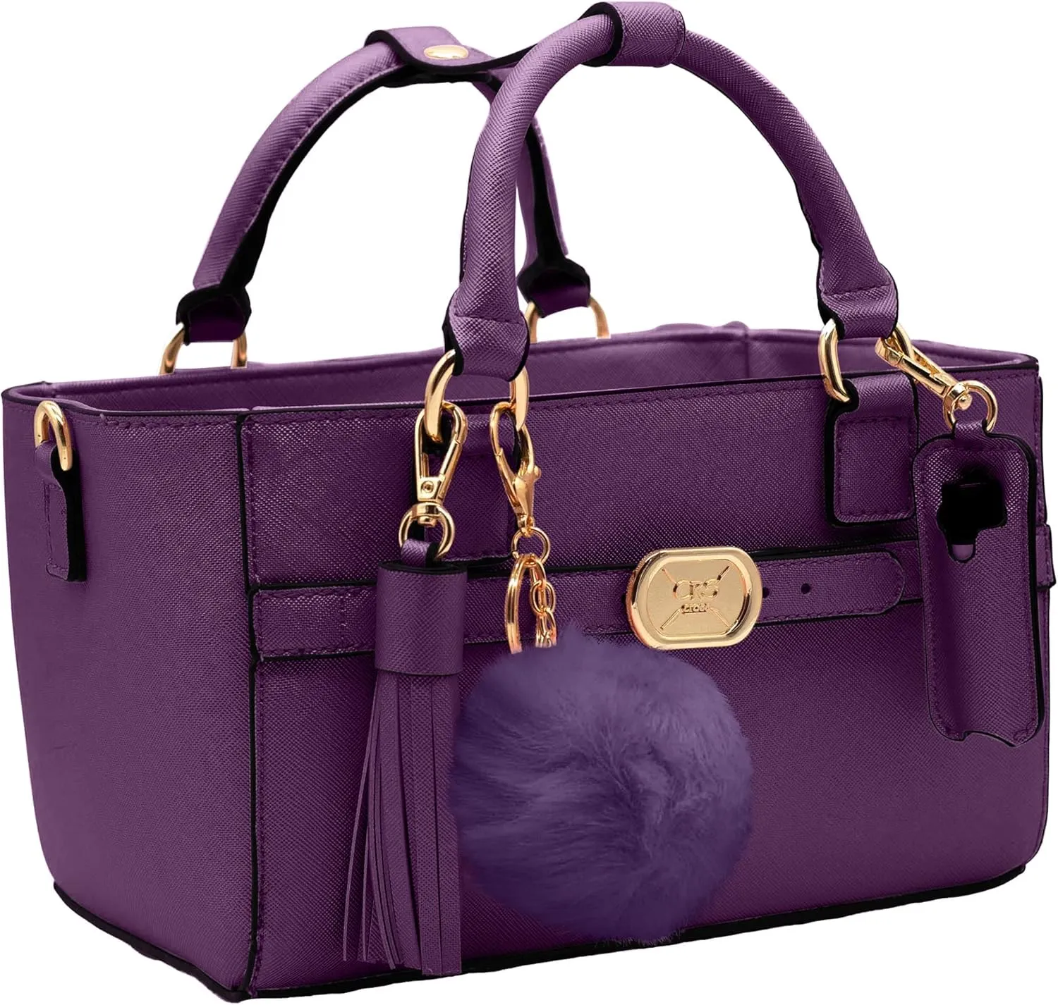 CRS Cross Rink Side Tote & Style Set - Accessory Skate Bag for Figure Skating, Roller, Ballet, Dance, Cheer, Tennis. (Purple-Violet, Rink Side Tote & Style Set)