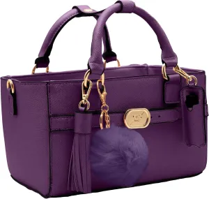 CRS Cross Rink Side Tote & Style Set - Accessory Skate Bag for Figure Skating, Roller, Ballet, Dance, Cheer, Tennis. (Purple-Violet, Rink Side Tote & Style Set)