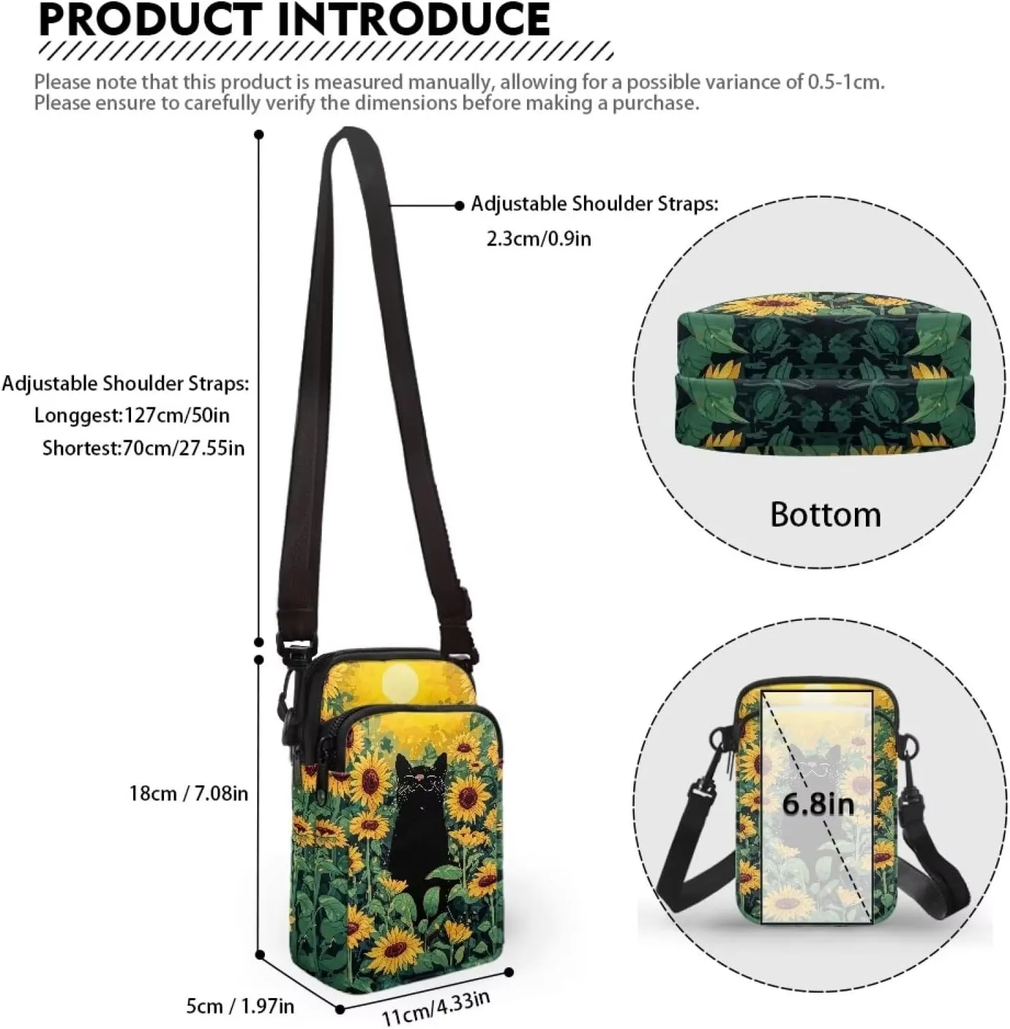 Custom Small Cell Phone Crossbody Bags for Women Lady Fashion Purse and Handbag for Organizer