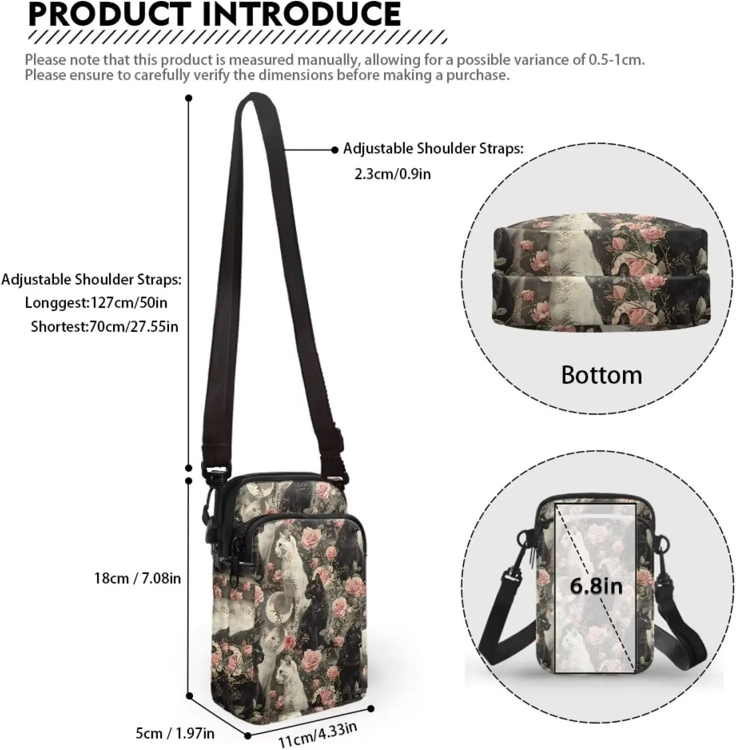 Custom Small Cell Phone Crossbody Bags for Women Lady Fashion Purse and Handbag for Organizer