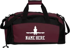 CUSTOMIZED GIRL Gym Duffel Bag Gymnastics Bag - Custom Name Gymnastics Bags Duffel Bag Gym - Personalized Gymnastics Duffel Bag for Kids Ideal for Practice and Competitions