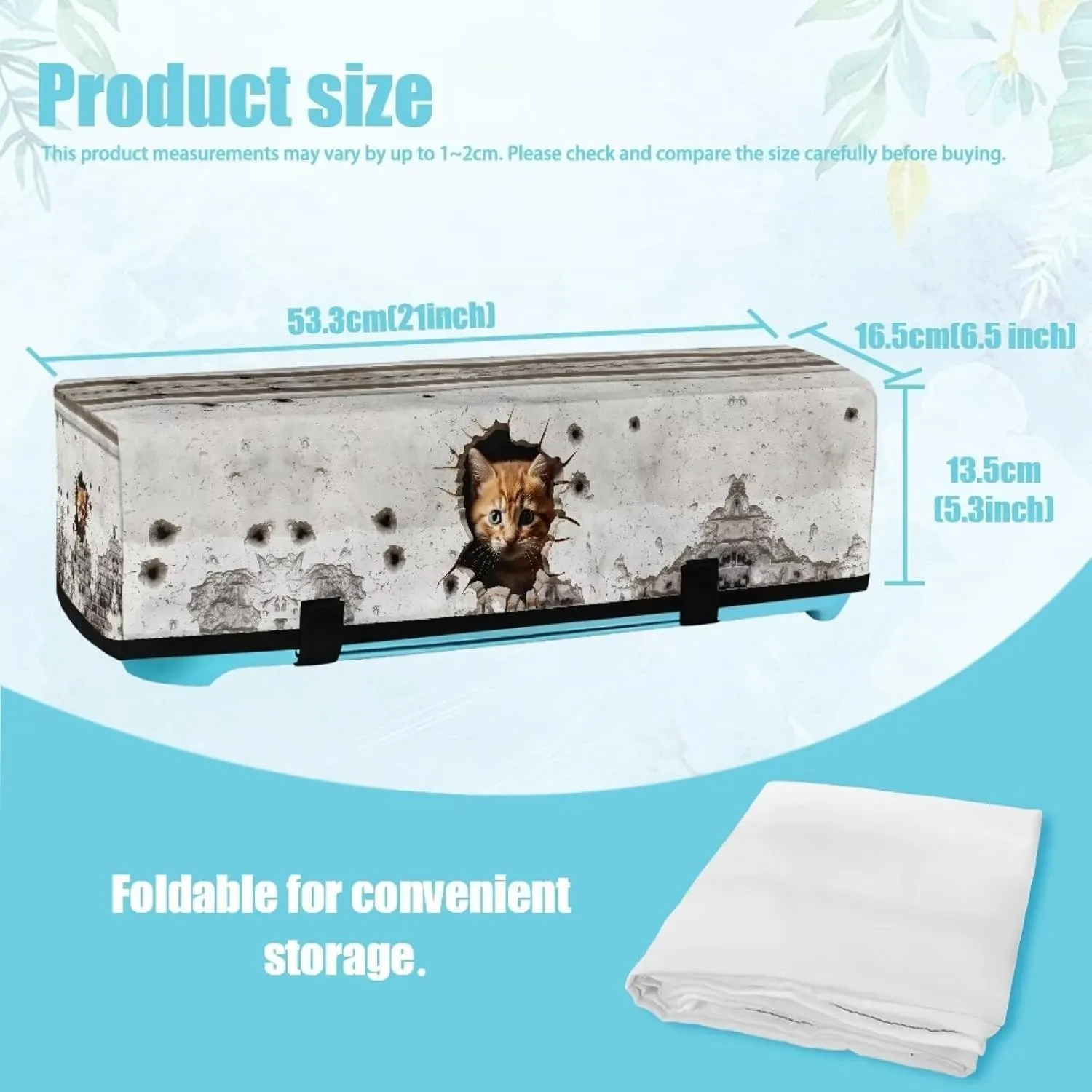 Cute Cat Carrying Case Cover with Pockets Waterproof Organization and Storage Bags Elastic Scrapbooking Die-cut Machine Covers Dust Cover