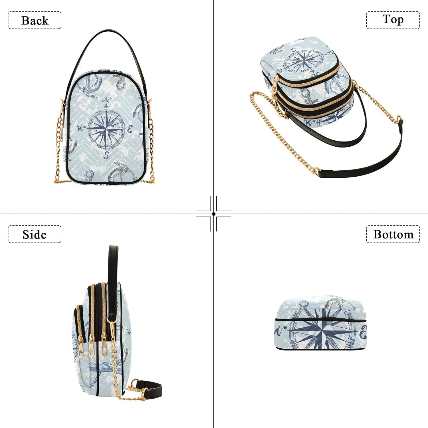 Cute Cow Sunflowers Plaid Quilted Crossbody Purse Crossbody Travel Bags for Women