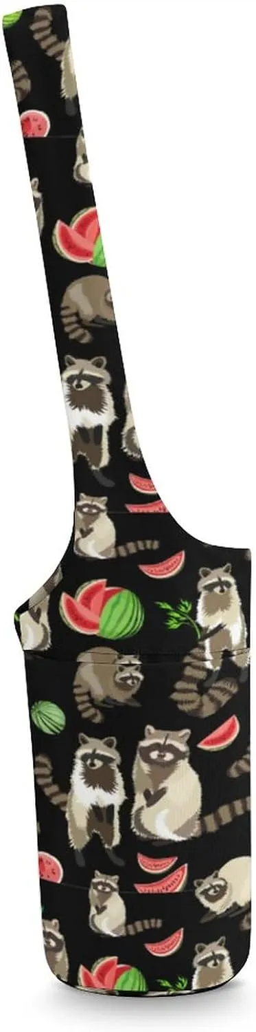 Cute Frog Ice Cream And Flower Yoga Mat Bags for Women Extra Large Yoga Bag Carrier Tote Holder Yoga Accessories