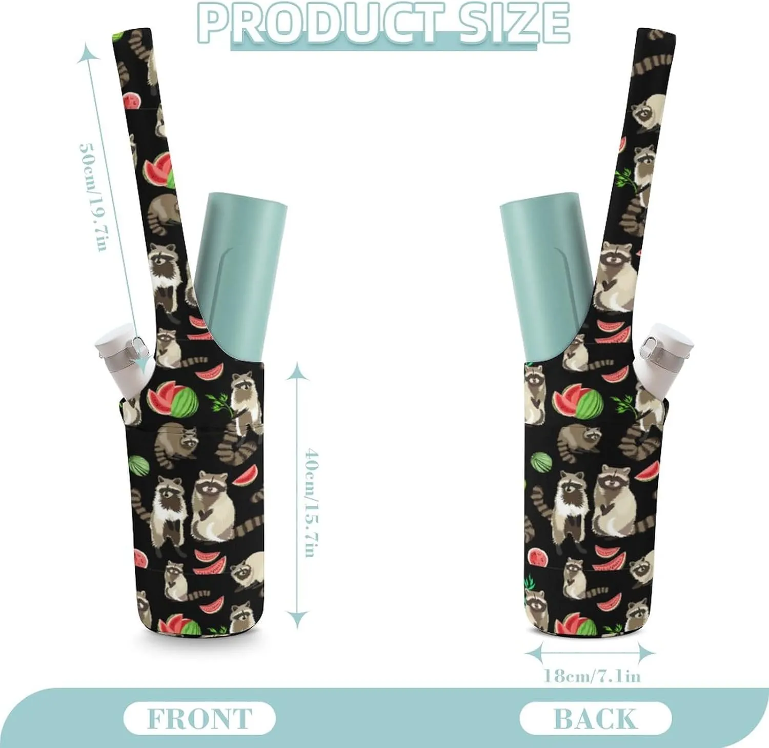 Cute Frog Ice Cream And Flower Yoga Mat Bags for Women Extra Large Yoga Bag Carrier Tote Holder Yoga Accessories