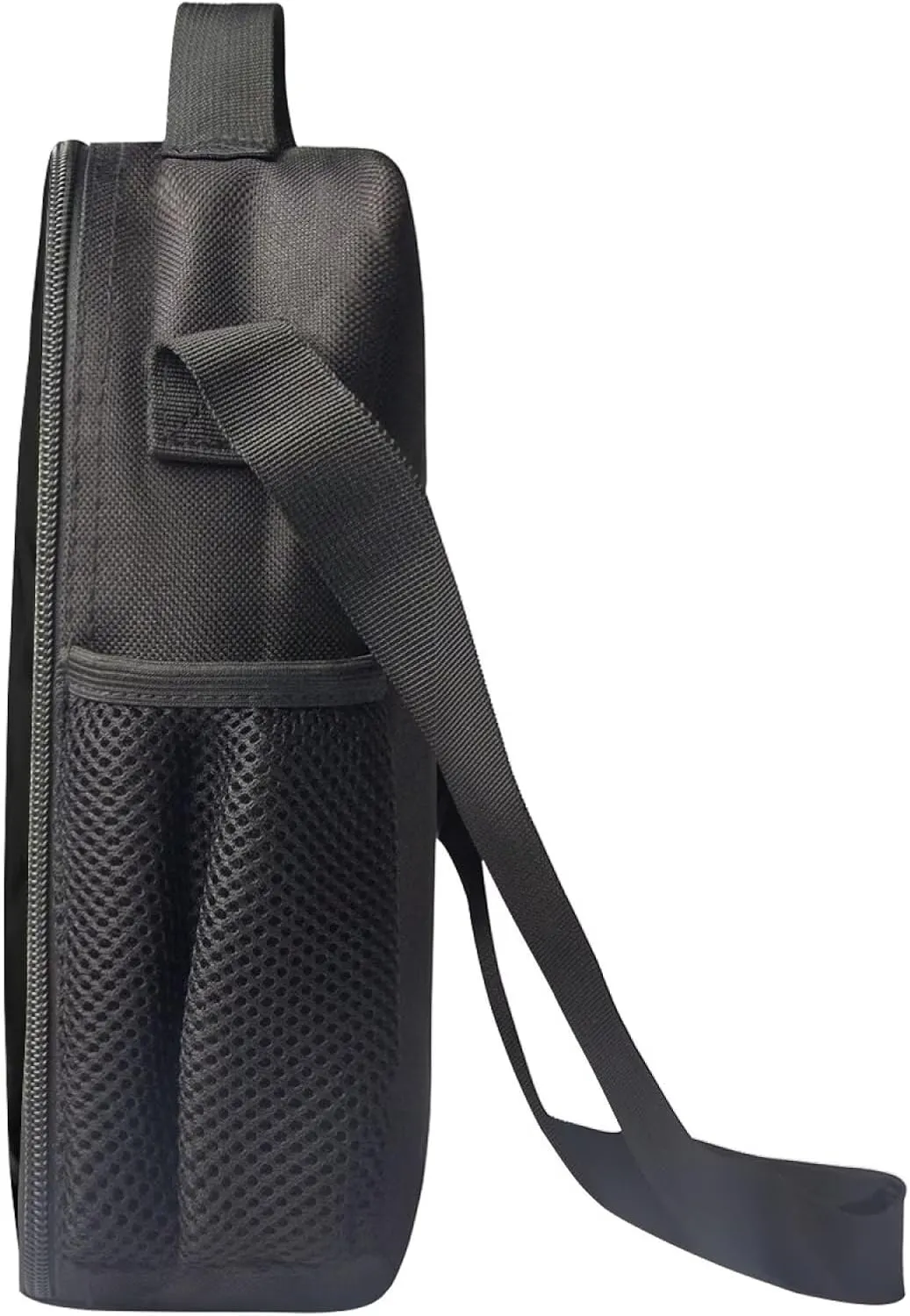 Cute Husky Crossbody Lunch Bag for Kids, Insulating Thermal Container Food Carrier Bag, Durable Lightweight Tote Lunch Bag for School Travel Work, Black