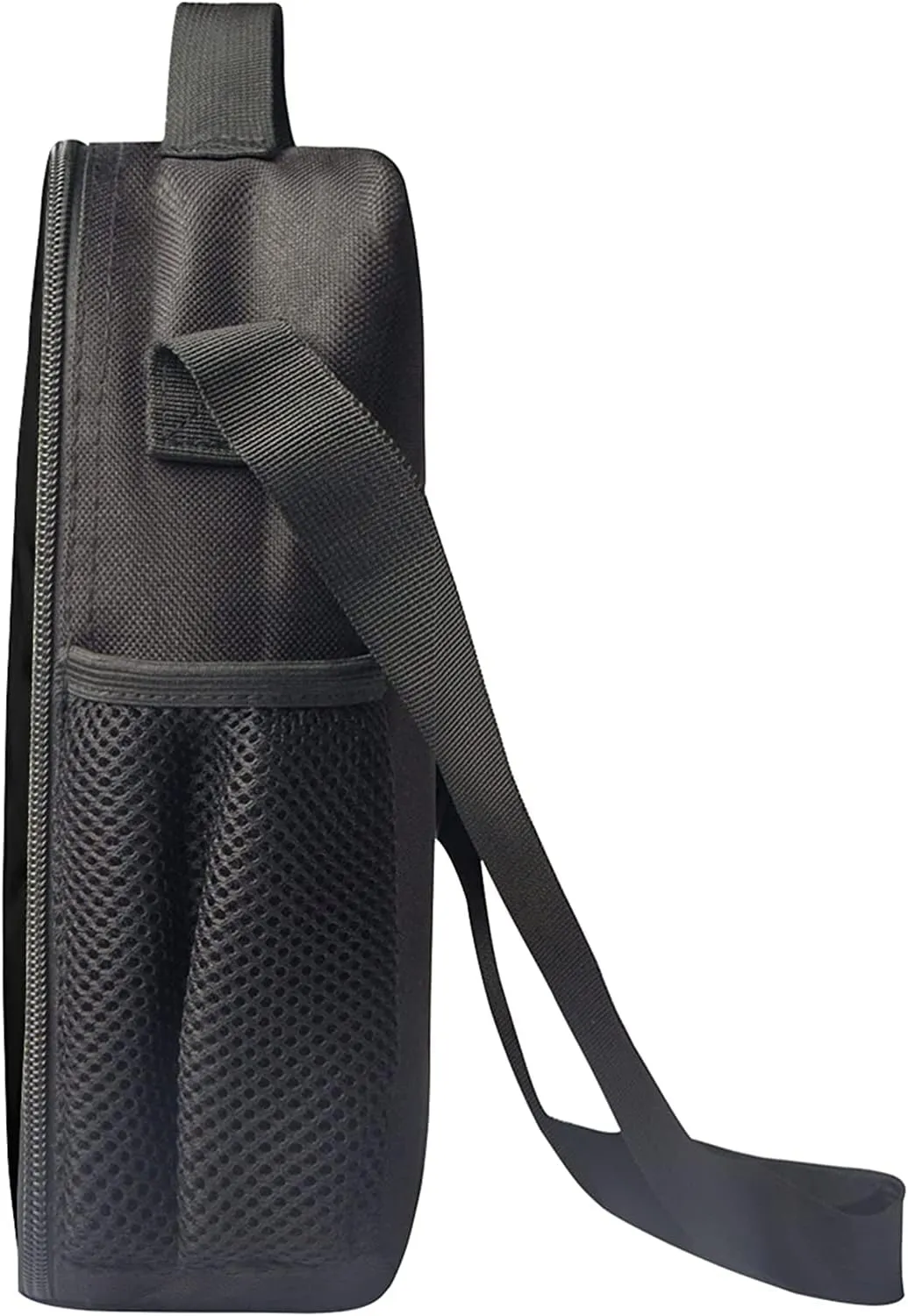 Cute Husky Crossbody Lunch Bag for Kids, Insulating Thermal Container Food Carrier Bag, Durable Lightweight Tote Lunch Bag for School Travel Work, Black