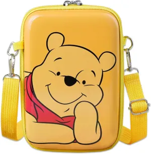 Cute Pooh Bear Crossbody Bag Pooh Piglet Wallet with Lanyard Purse Coin Holder for Girls Women (BAG-weini 2403)