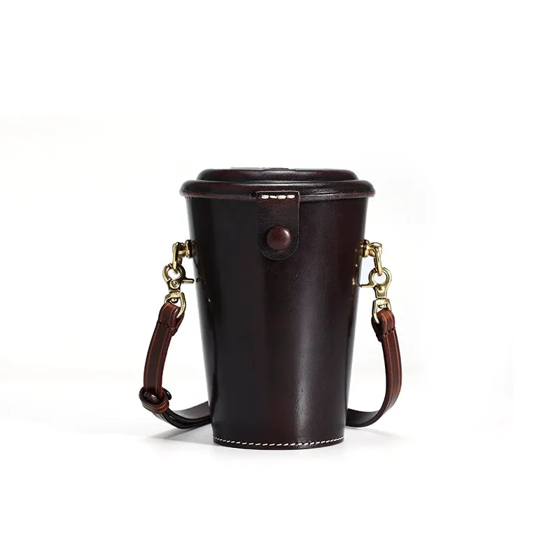 Cylinder Leather Crossbody Bag