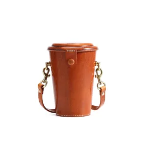Cylinder Leather Crossbody Bag