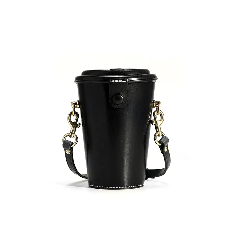 Cylinder Leather Crossbody Bag