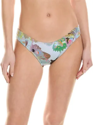 Cynthia Rowley Womens Neoprene Bikini Bottom, Xs Blue