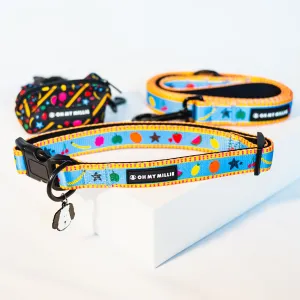 Dancing Fruits Leash, Collar, & Poop Bag Holder Set