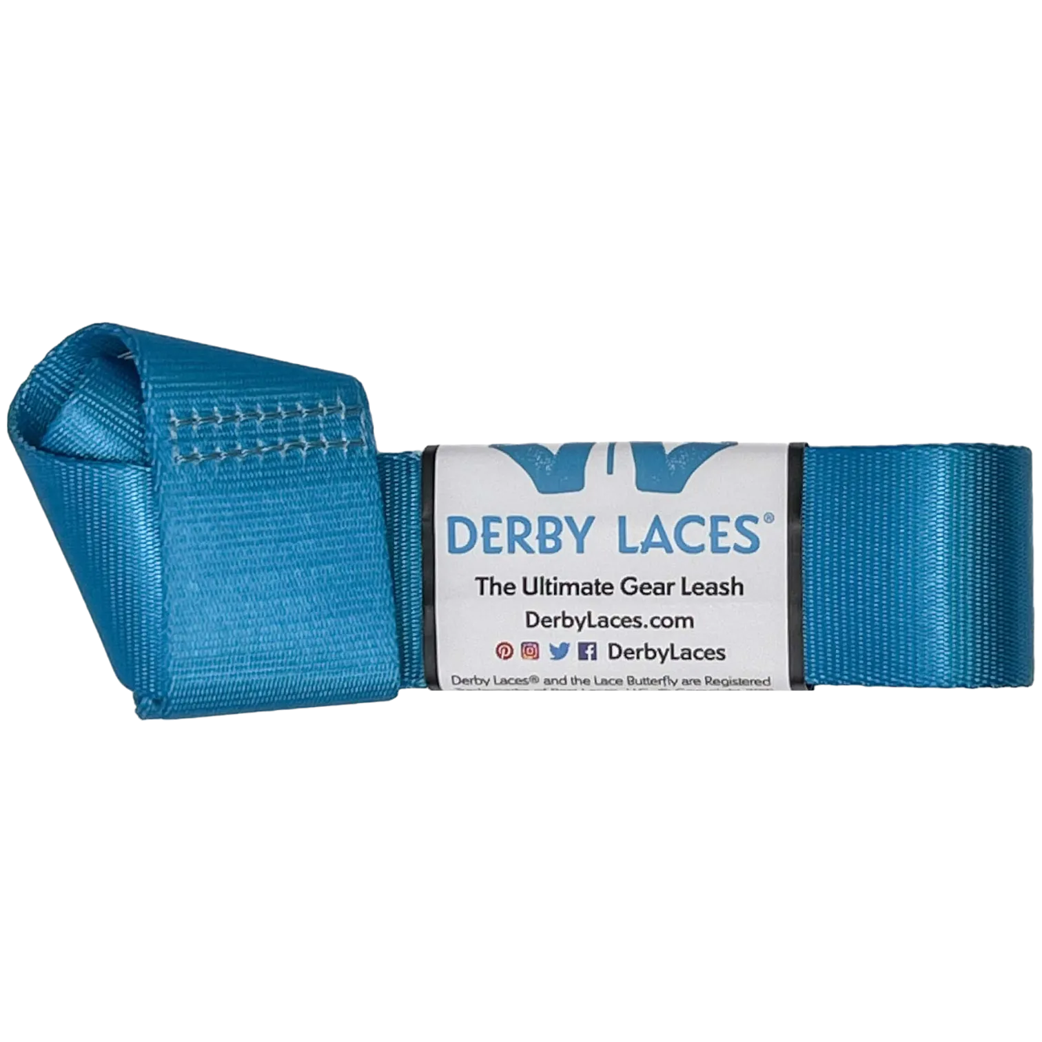 Derby Laces - Sapphire Blue Skate Leash - Gear Leash