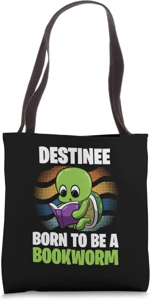 Destinee - Born To Be A Bookworm - Personalized Tote Bag