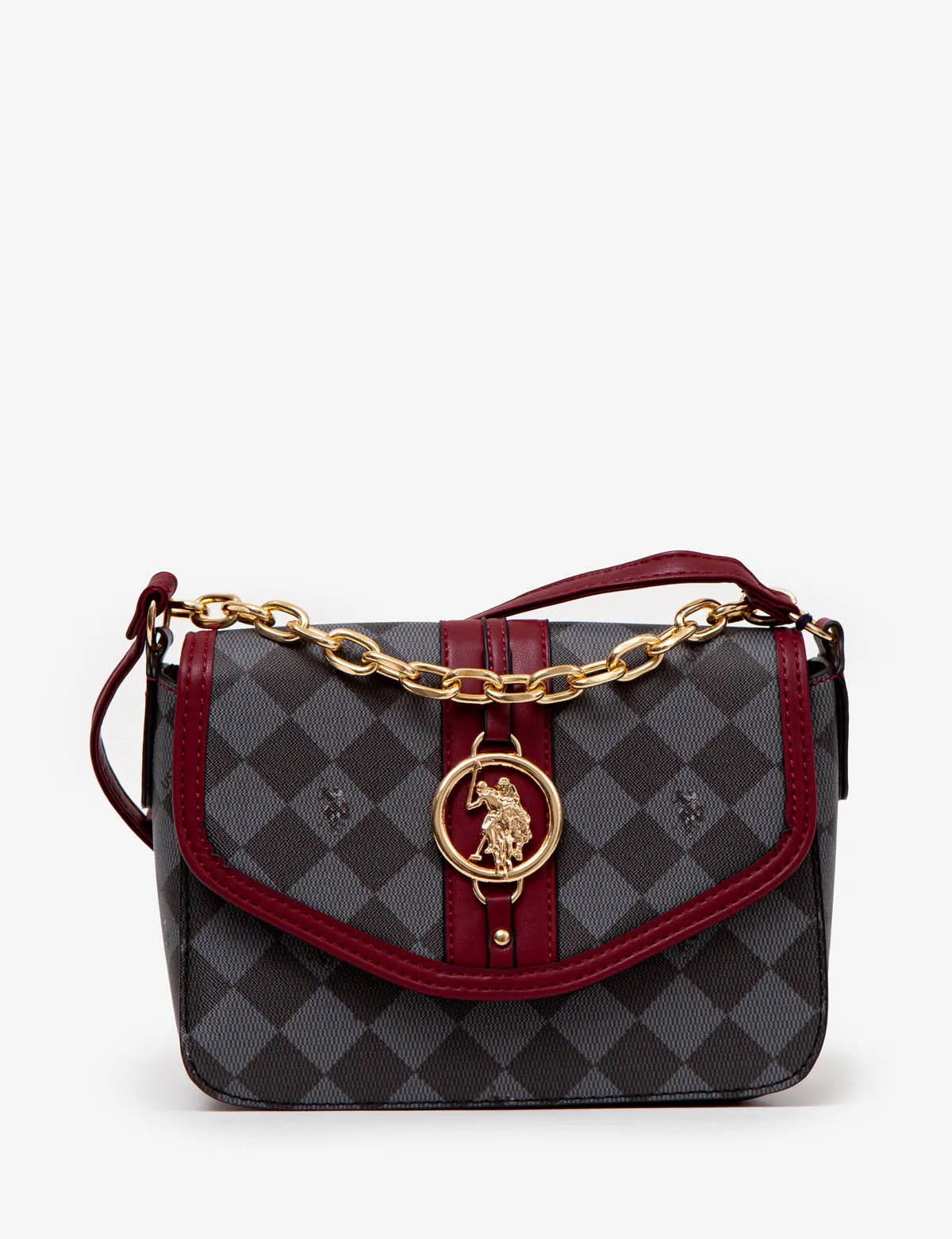 DIAMOND MEDALLION CROSSBODY BAG