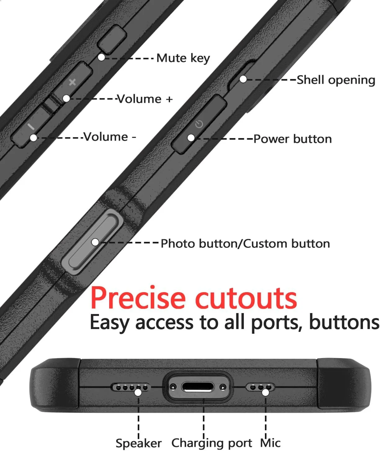 Diverbox for iPhone 16 Case [Compatible with MagSafe] [Shockproof] [Dropproof] [Tempered Glass Screen Protector   Camera Protectors] Heavy Duty Protection Phone Cover for iPhone 16 (Magnetic Black)