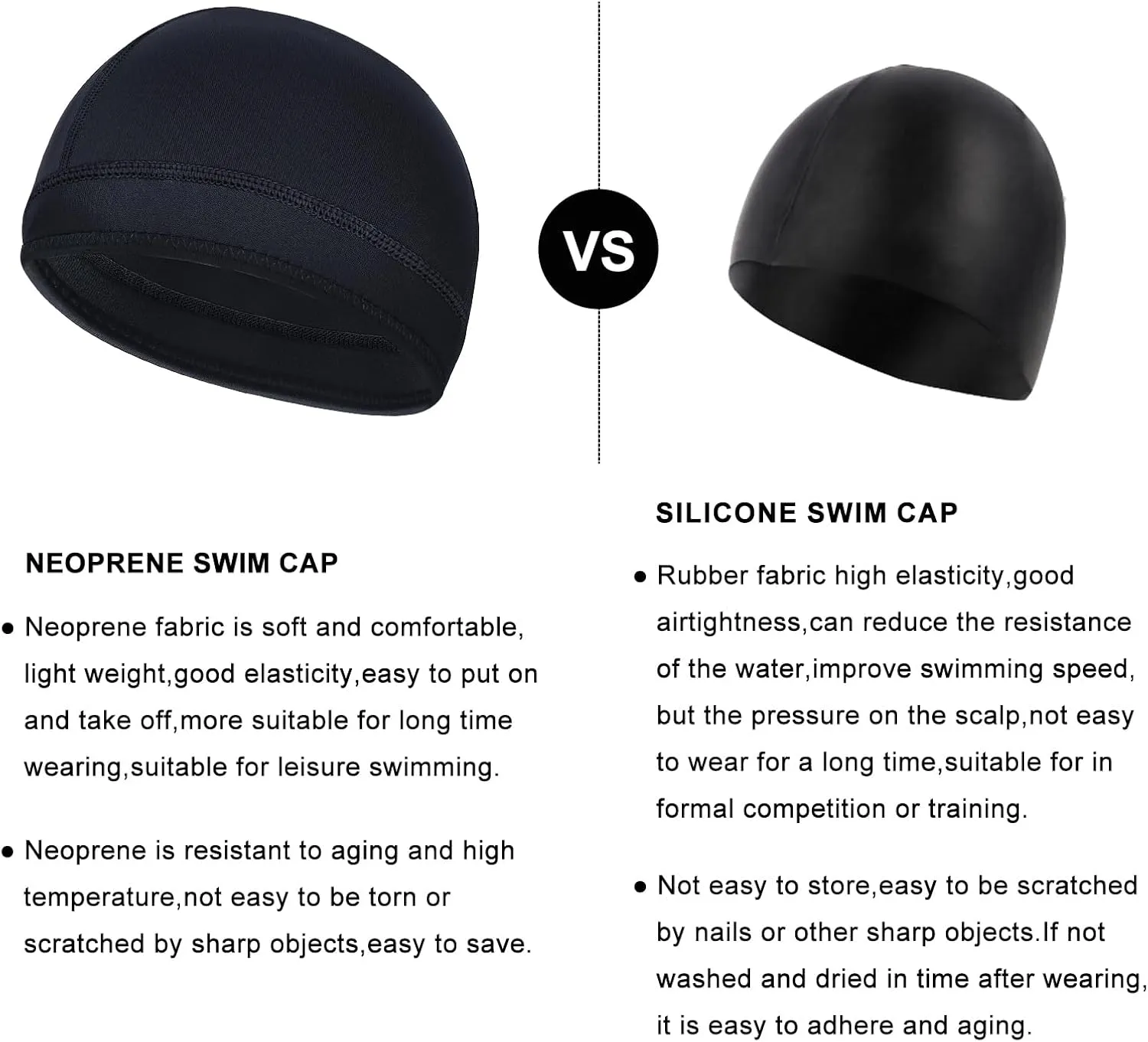 Diving Hood Neoprene Wetsuit Cap 2mm Thermal Swimming Scuba Beanie Girls Boys Toddler Kids Youth Men Women Keeps Long Curly Braids Hair Clean for Surfing Beach Hike Windsurfing