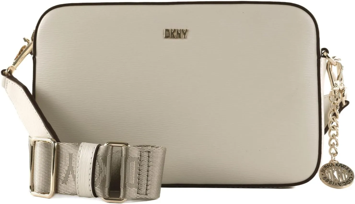 DKNY Women's Bryant Medium Flap Camera Bag, Pebble, Pebble Grey