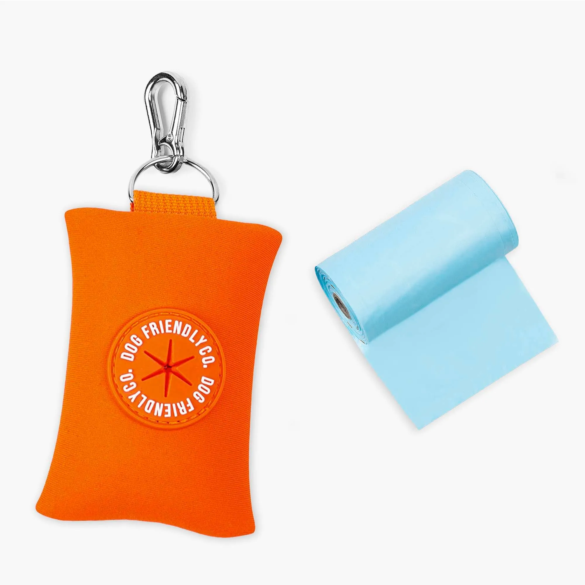 Dog Friendly Co. Dog Poop Bag Holder Hi-Vis Orange