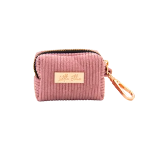 Dog Poop Bag Holder LUXE| Blush Pink Corduroy