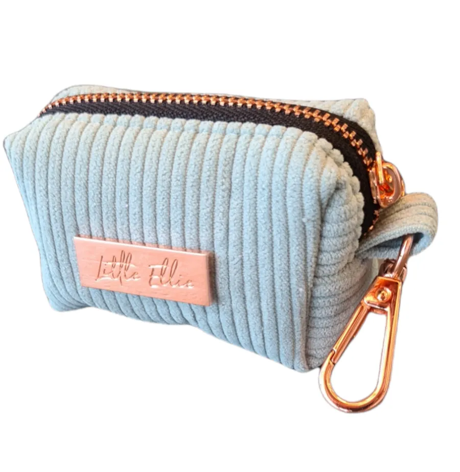 Dog Poop Bag Holder LUXE| Sage Corduroy