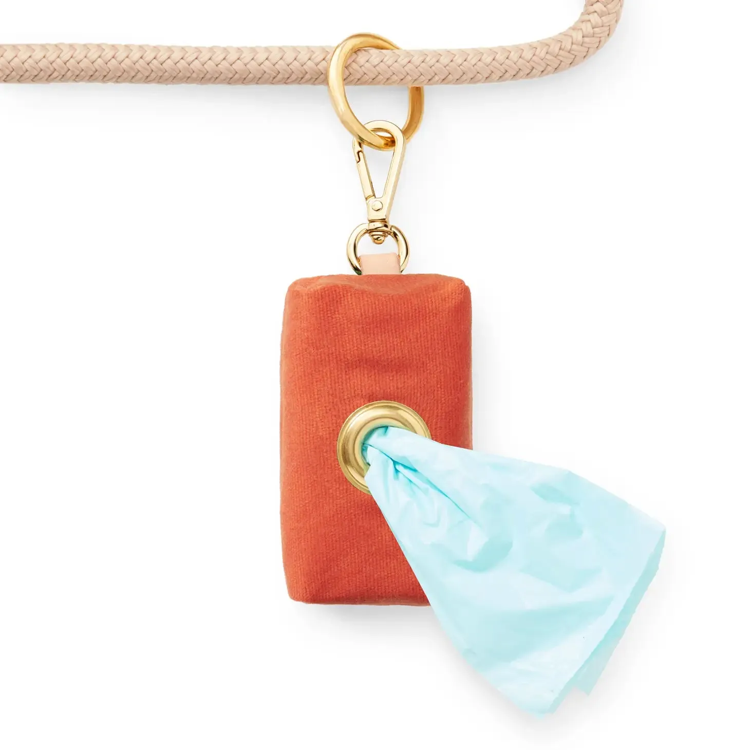 Dog Waxed Canvas Waste Bag Dispenser