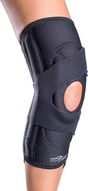 DonJoy Lateral J Patella Knee Support Brace with Hinge: Drytex, Left Leg, XX-Large