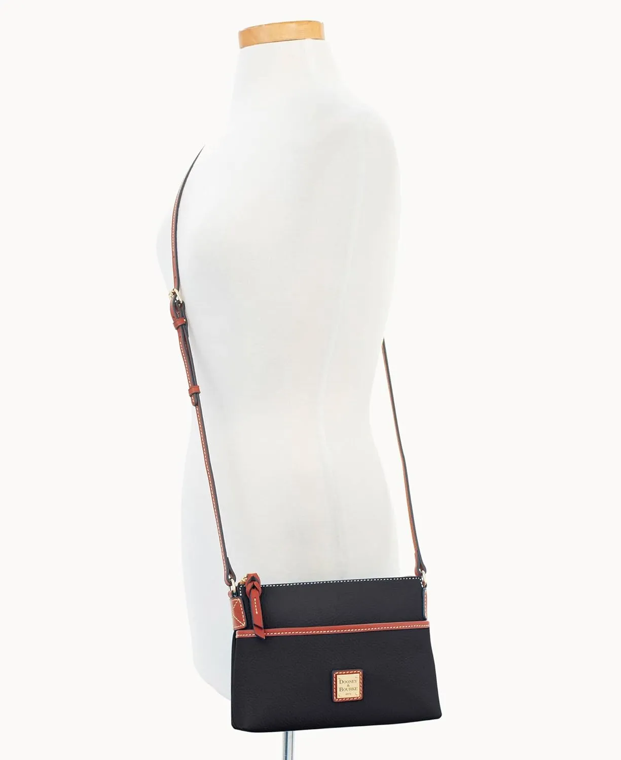 Dooney & Bourke Women's Crossbody Handbags, Pebble Grain Ginger Small Crossbody Bags for Women