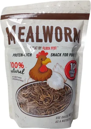 Dried Mealworms 10oz - Treats for Chickens, Wild Birds, Ducks