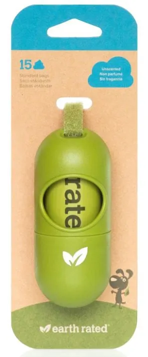 Earth Rated Leash Dispenser with Unscented Bags