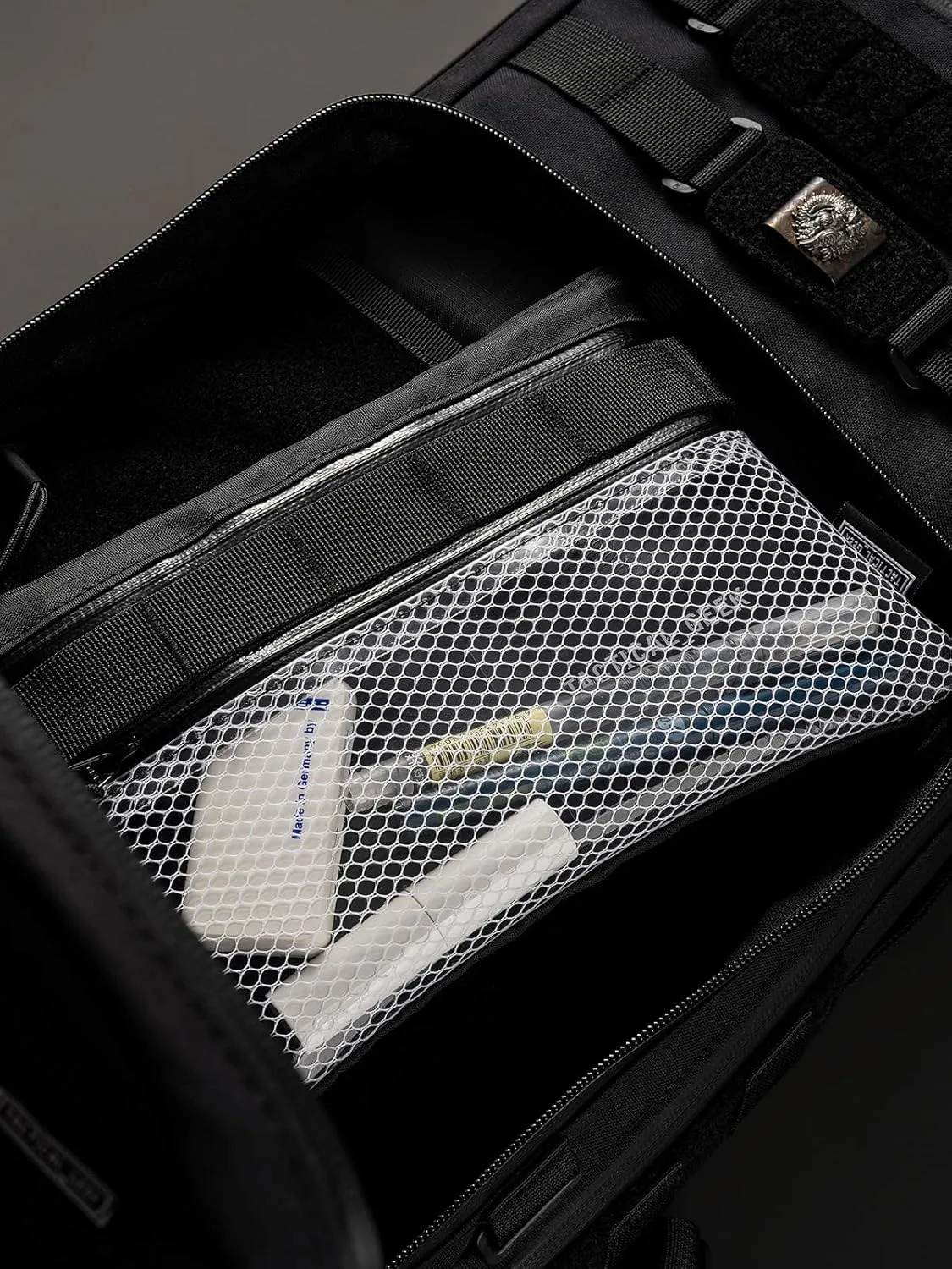 EDC Modular Carry Pouch, Waterproof Nylon Organization, Multifunctional Utility Carry Pouch, Semi-Transparent Mesh Pouch for Storing Tools, Daily Necessities