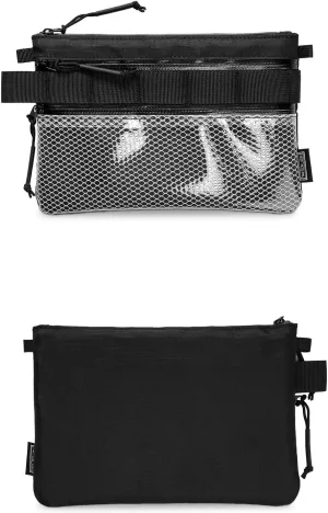 EDC Modular Carry Pouch, Waterproof Nylon Organization, Multifunctional Utility Carry Pouch, Semi-Transparent Mesh Pouch for Storing Tools, Daily Necessities
