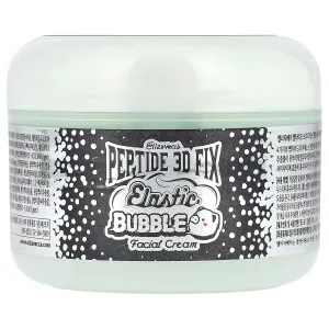 Elizavecca 3D Peptide Elastic Water Bubble Cream 100ml/3.53oz - Bubble Face Cream | Bubble Skin Care | Hyaluronic Acid Cream | Big size Water Cream