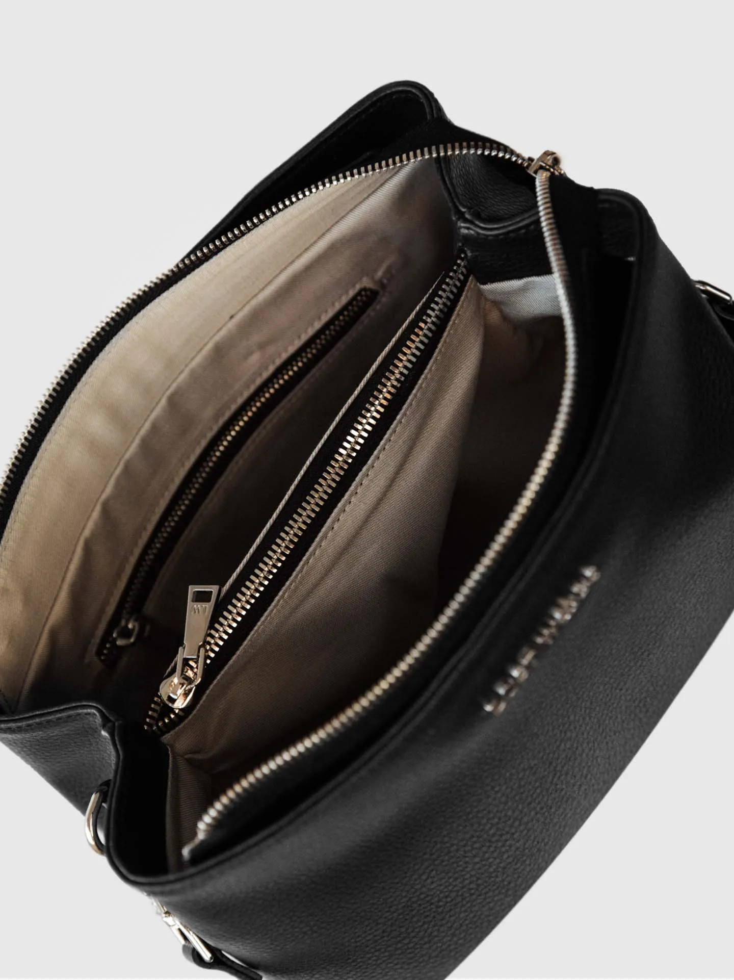 Elm Crossbody Pouch Bag in Black & Gold