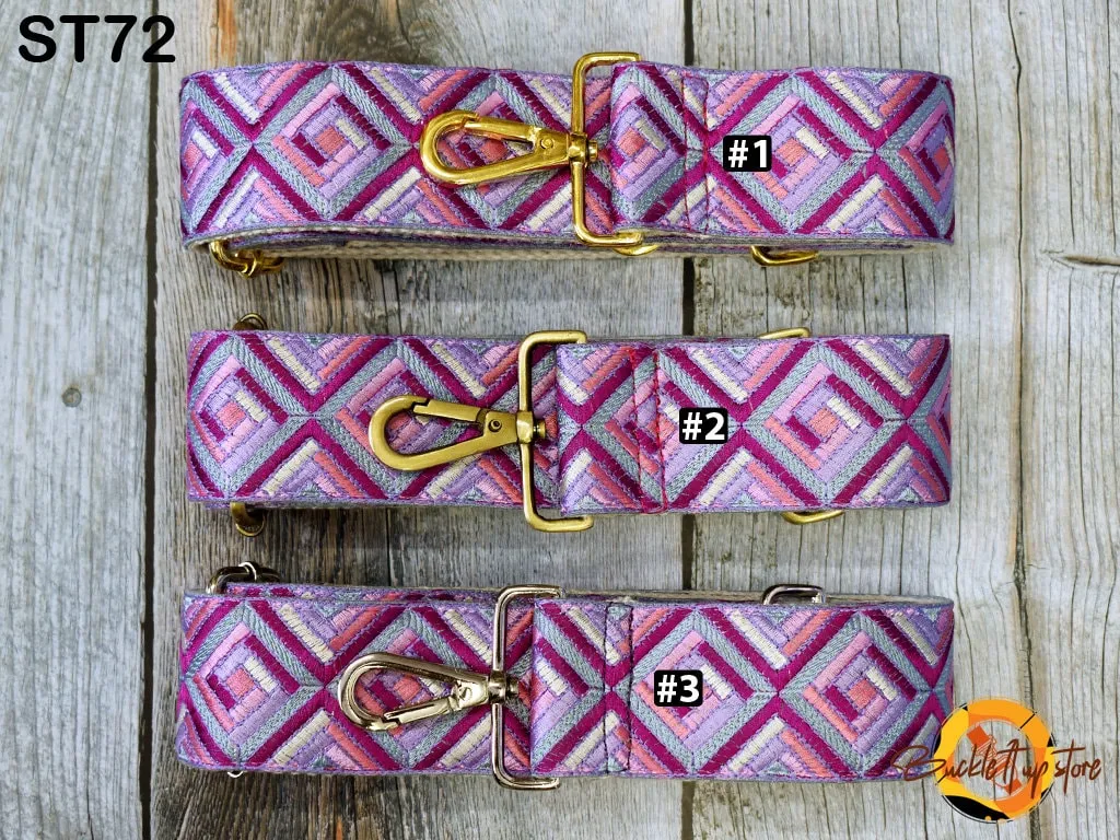 Embroidered Purse Strap Crossbody Strap for Purses Boho Bags Strap Embroidery Replacement Strap Boho Guitar Strap Handbag Strap gift for her