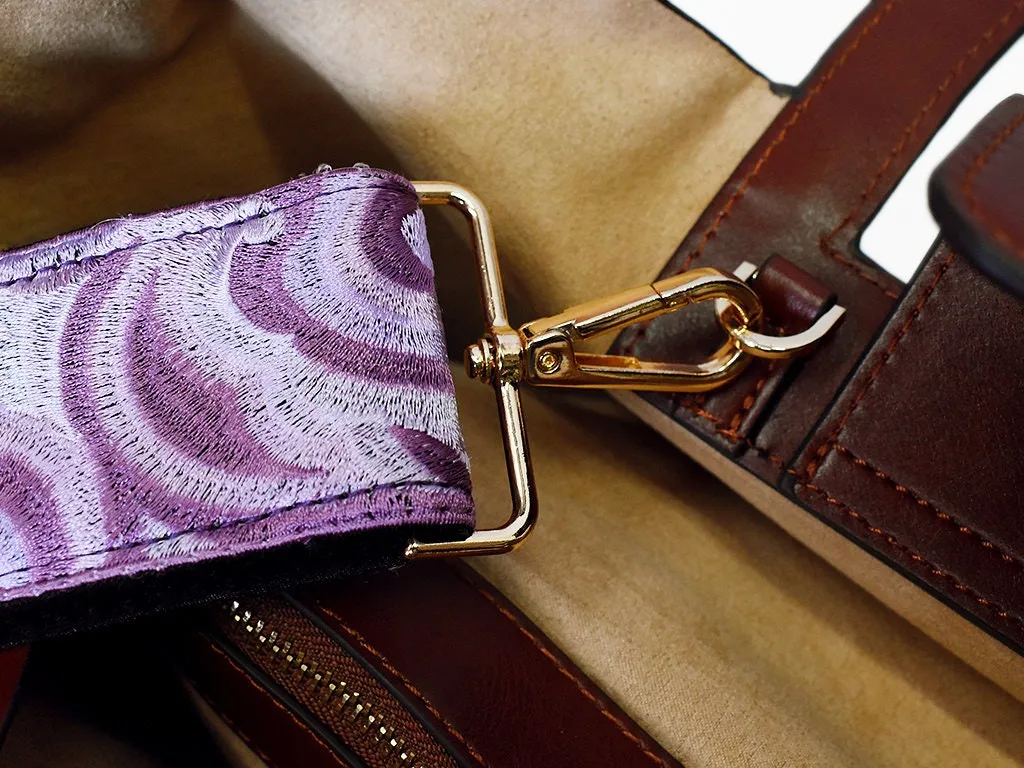 Embroidered Purse Strap Crossbody Strap for Purses Boho Bags Strap Embroidery Replacement Strap Boho Guitar Strap Handbag Strap gift for her