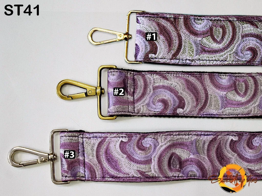 Embroidered Purse Strap Crossbody Strap for Purses Boho Bags Strap Embroidery Replacement Strap Boho Guitar Strap Handbag Strap gift for her