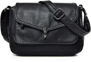 Fashion Crossbody Bag for Women Shoulder Bag PU Leather Purse Vintage Satchel Saddle Tote bag