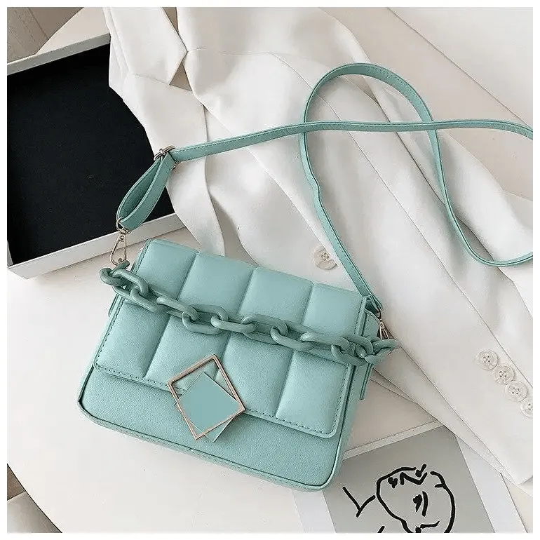 Fashionable Women's Bag Autumn Winter Female Literary Single-Shoulder Bag Chain Design Cross-Body Bag Trendy Women's Bag