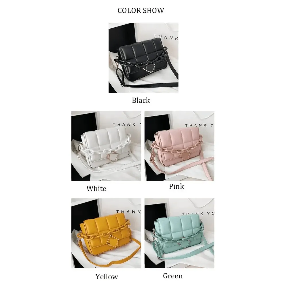Fashionable Women's Bag Autumn Winter Female Literary Single-Shoulder Bag Chain Design Cross-Body Bag Trendy Women's Bag