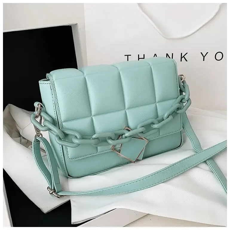 Fashionable Women's Bag Autumn Winter Female Literary Single-Shoulder Bag Chain Design Cross-Body Bag Trendy Women's Bag