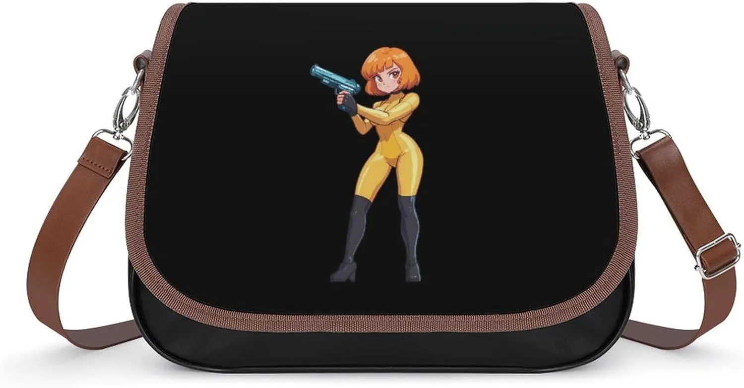 Female Soldier With Guns Fashion Crossbody Bags Purses for Women Funny Printing Shoulder Handbags Bag