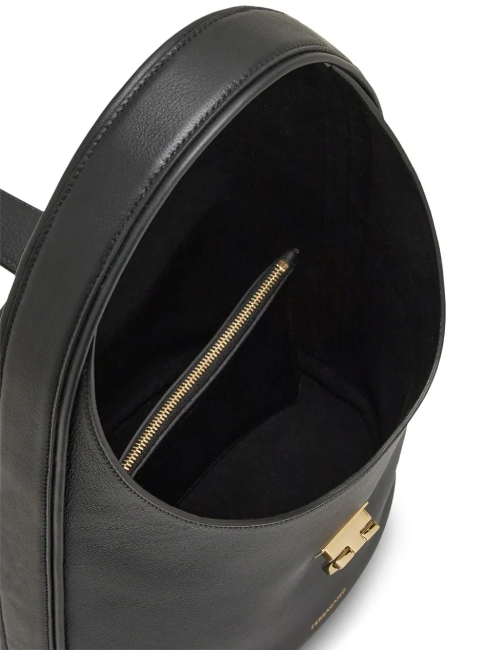 Ferragamo Hobo Medium Leather Shoulder Bag