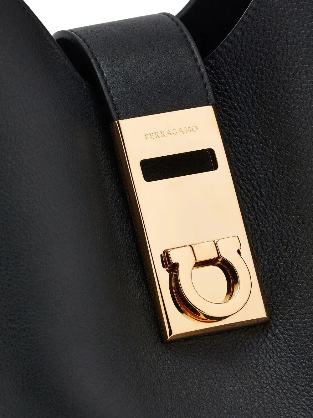 Ferragamo Hobo Medium Leather Shoulder Bag