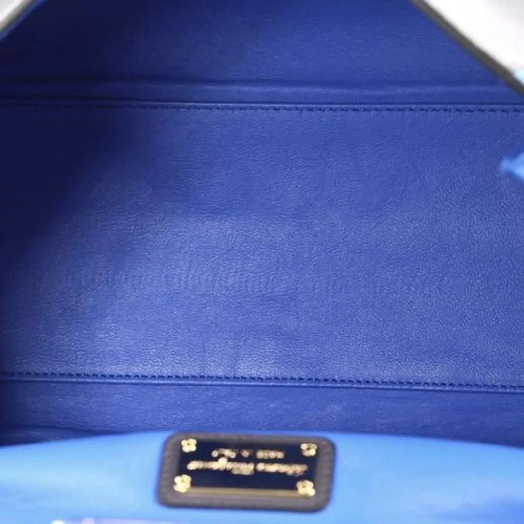 Ferragamo Sofia Calf Blue Fumee Blue Grey Medium Handbag