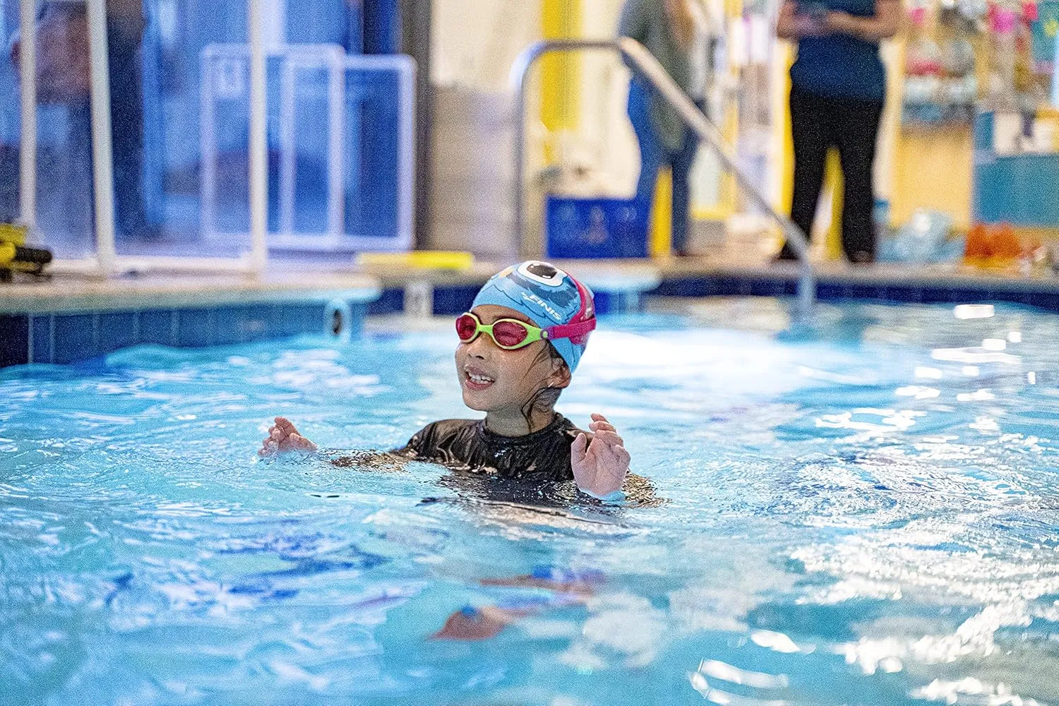 FINIS DragonFly Kids Swim Goggles - Ages 3-8 - UV Protection - Floating Neoprene Strap - Soft Silicone Fit