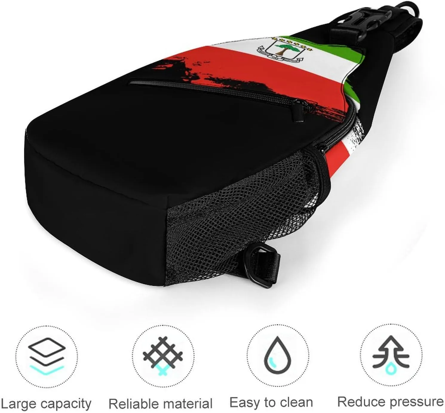Finland Flag Brush Stroke Sling Bag Crossbody Chest Bag Shoulder Bag For Travel Hiking Cycling Camping